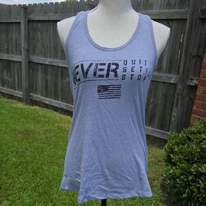 Next Level Apparel Never Stop Graphic Tank Top Size L